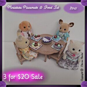 9-Piece Glued-Together Floral Placemats